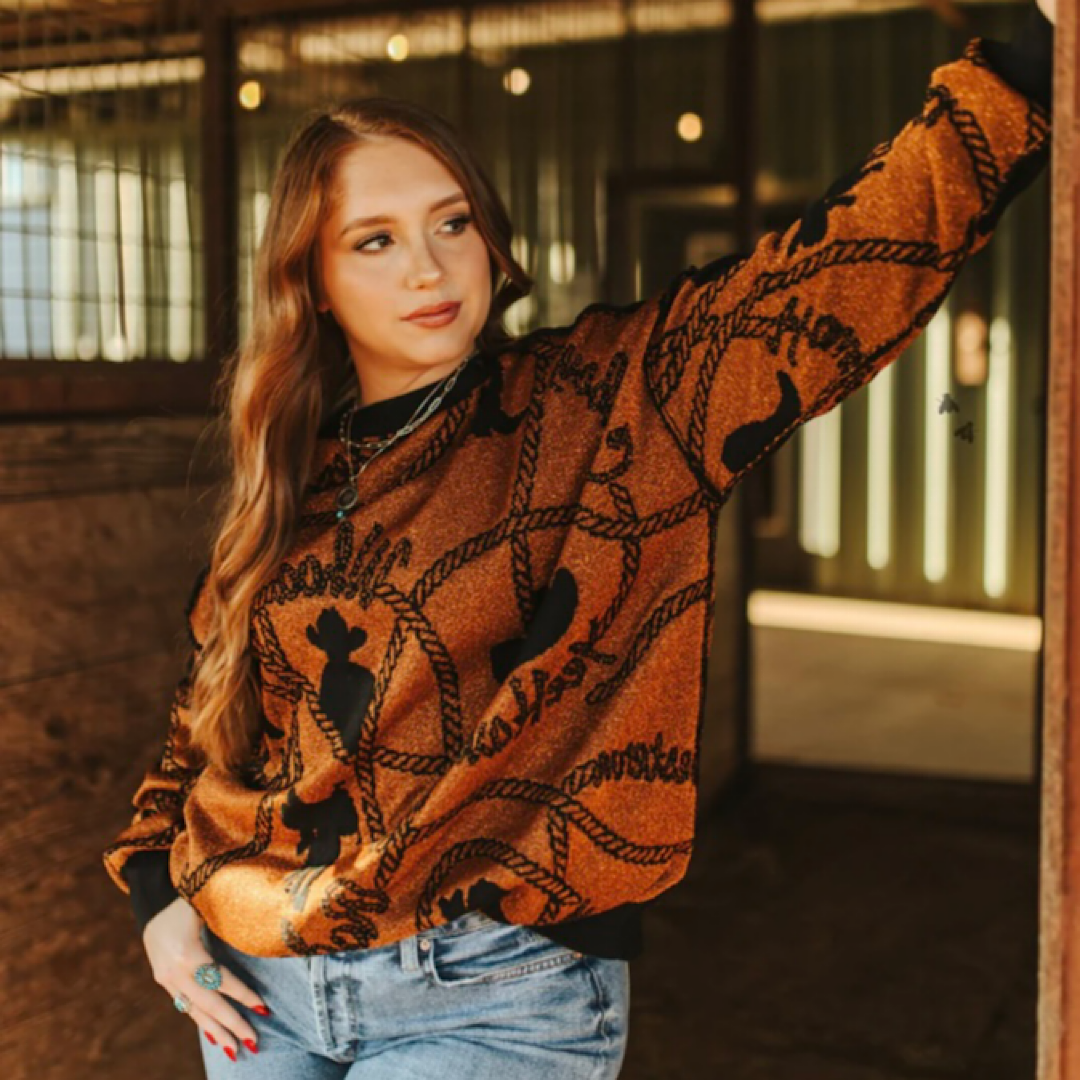 Copper Cowboy Sweater