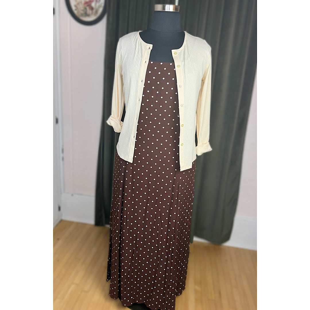 Butter Pointelle Button Cardigan