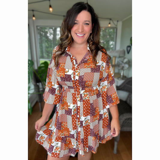 Patch Things Up Dress