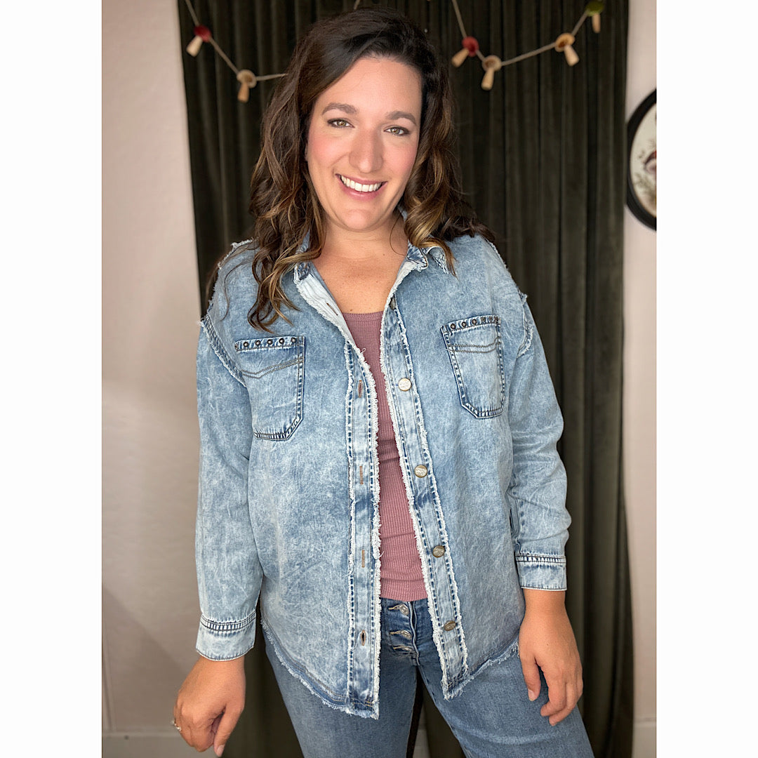 Studded Denim Jacket