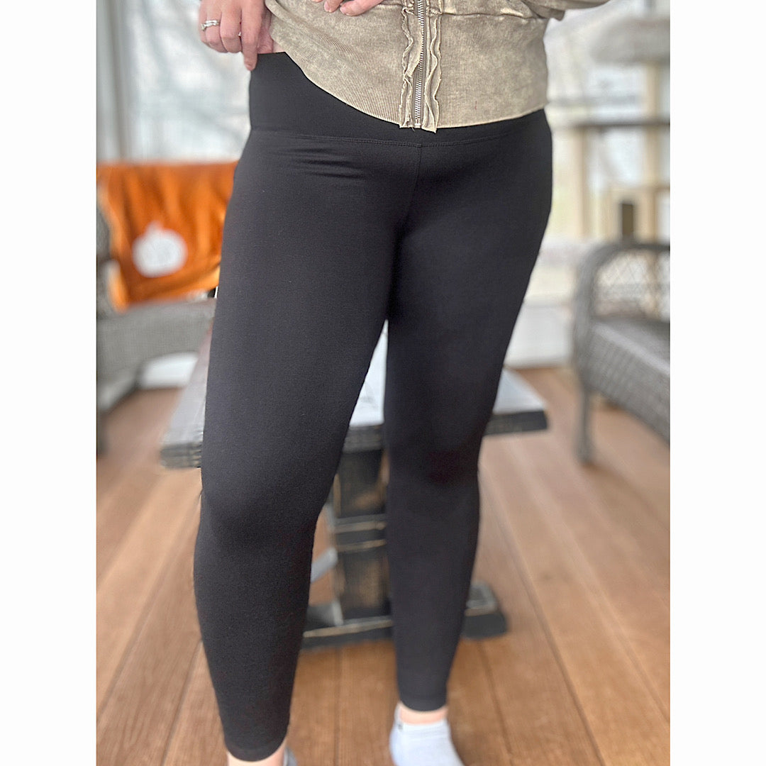 Soft Basic Leggings (Wide Band)