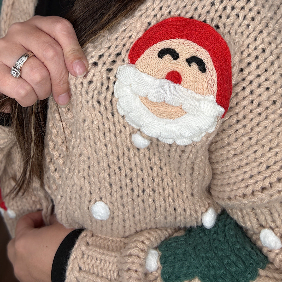 Retro Christmas Cheer Cardigan