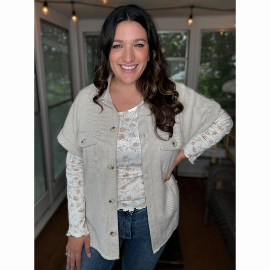 Taupe Light Shacket