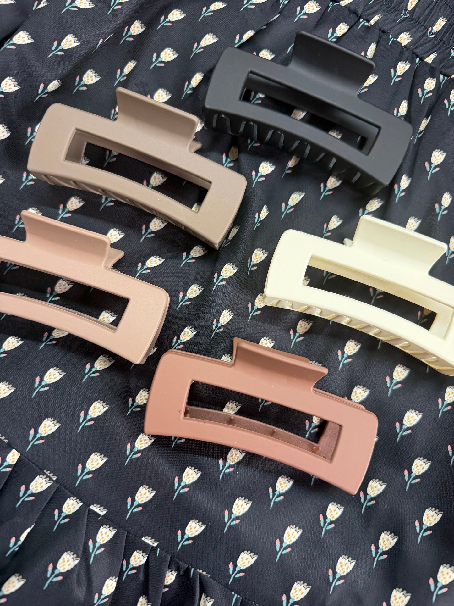 Square Claw Hair Clips