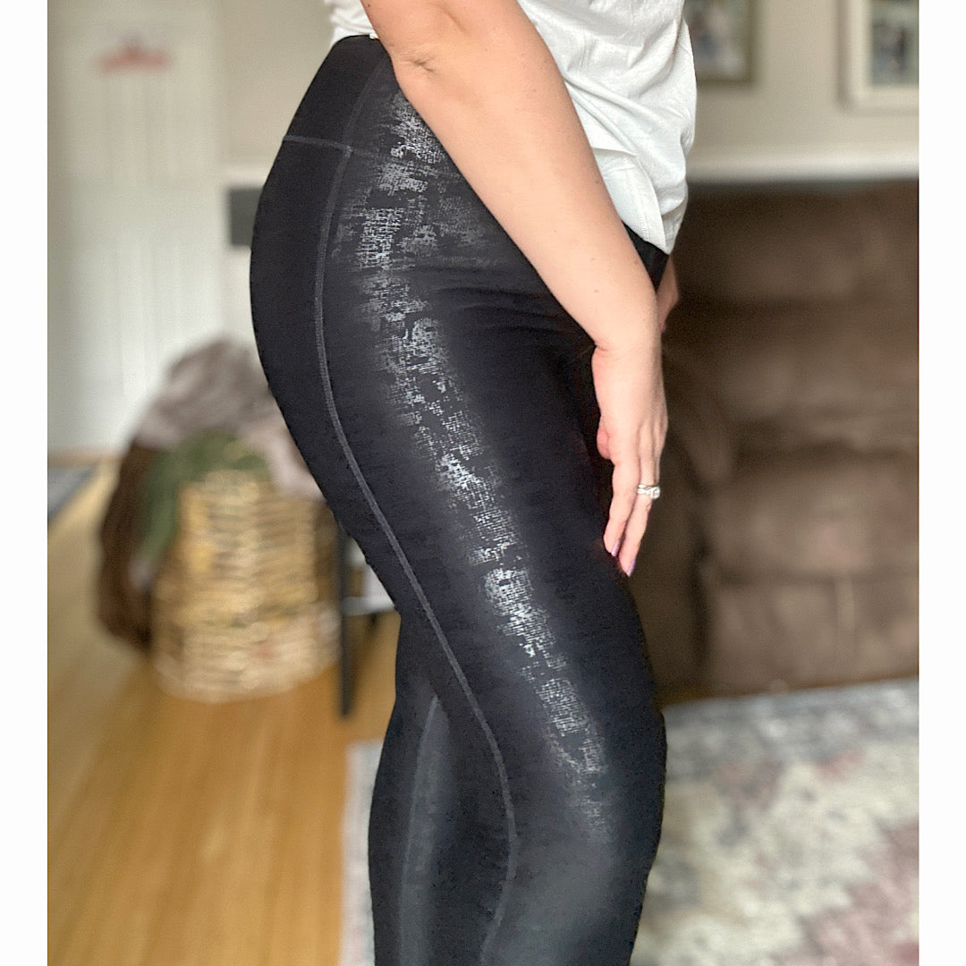 Curvy Foil Highwaist Leggings