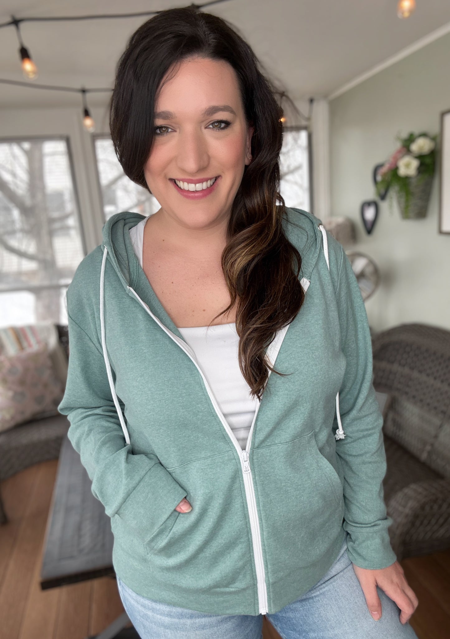 Seafoam Breeze Zip Up