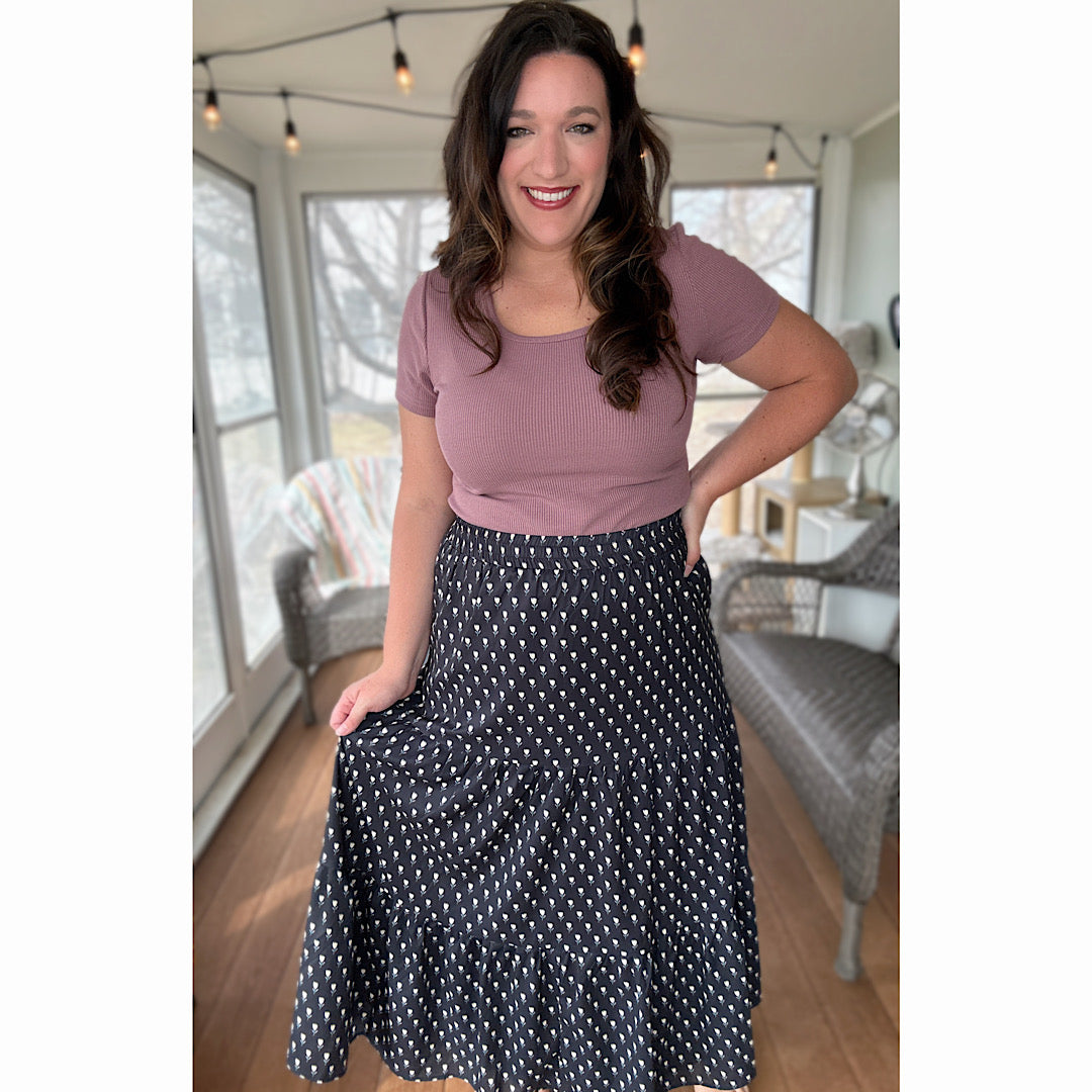 Tulip Dream Tiered Maxi Skirt