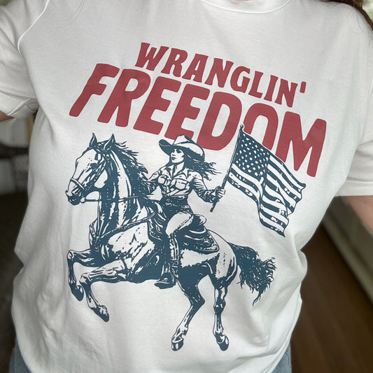 Wranglin’ Freedom Tee
