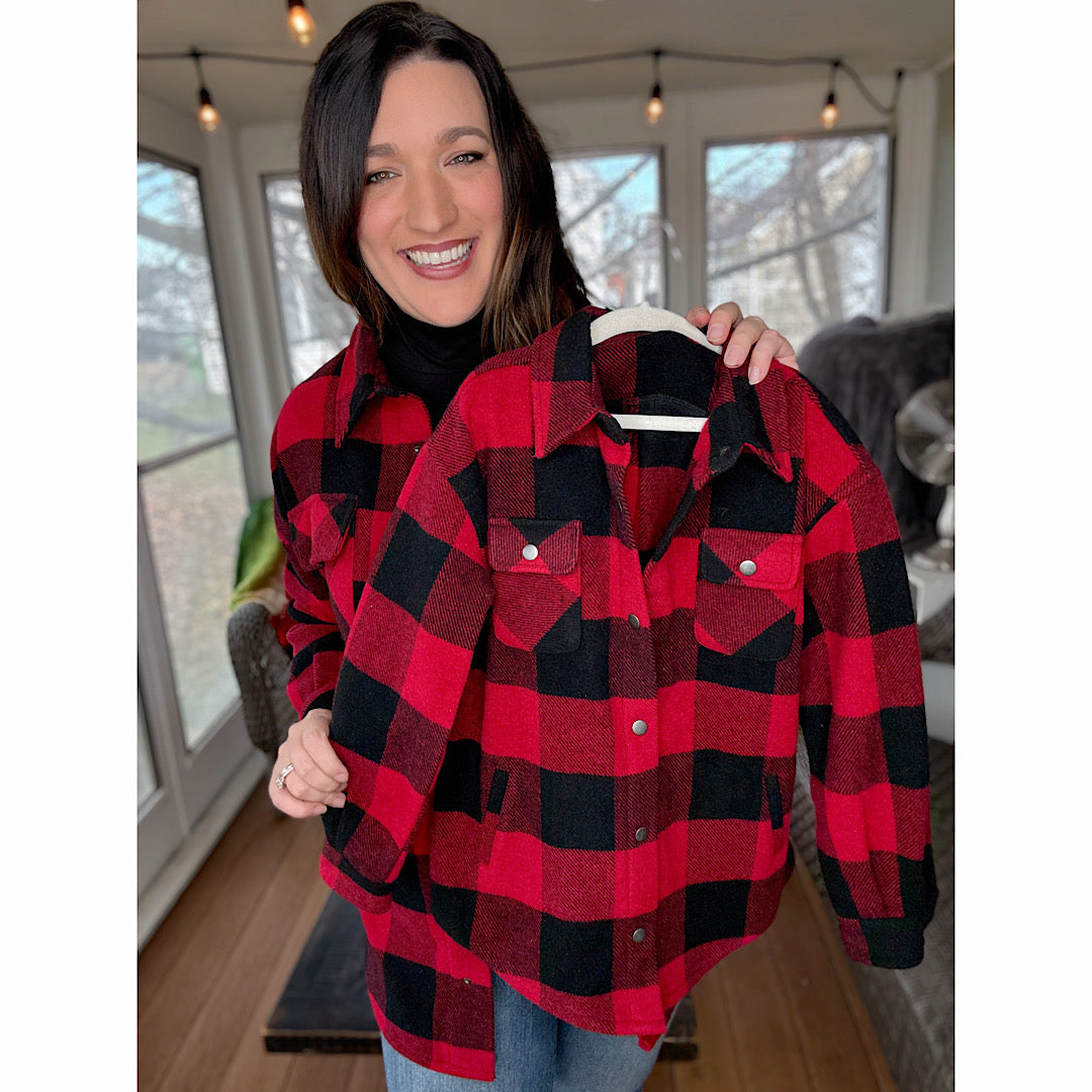Youth Buffalo Plaid Shacket