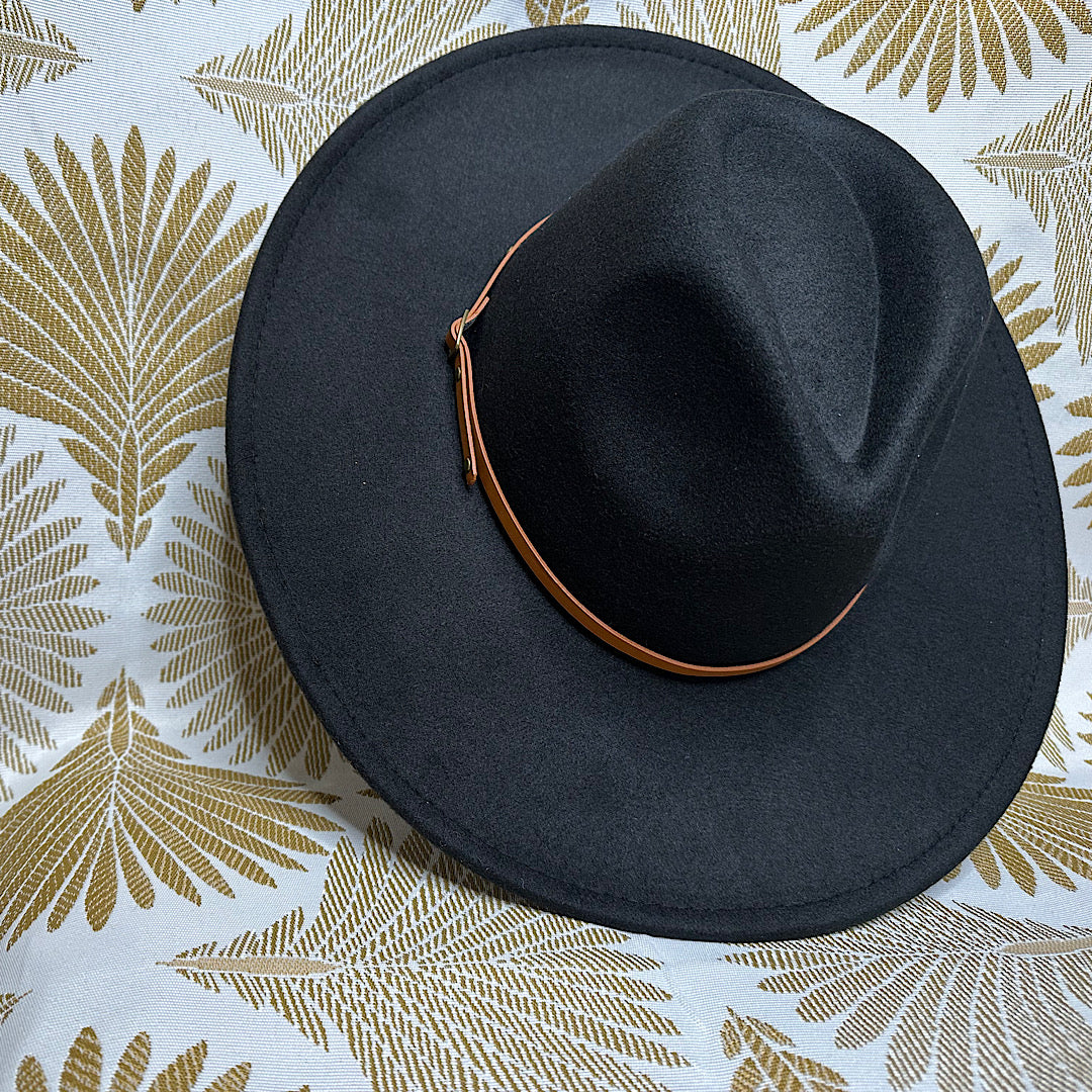 Black Brimmed Hat