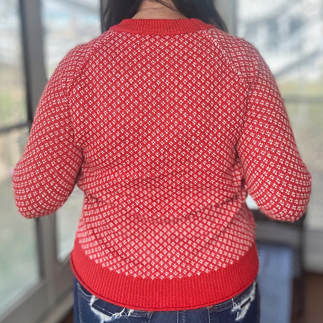 Rosy Red Sweater