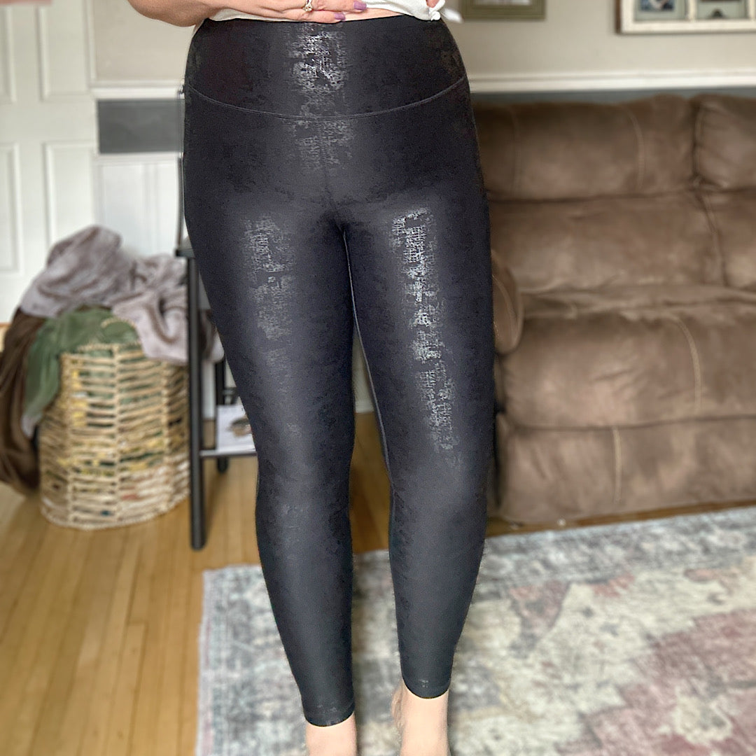 Curvy Foil Highwaist Leggings