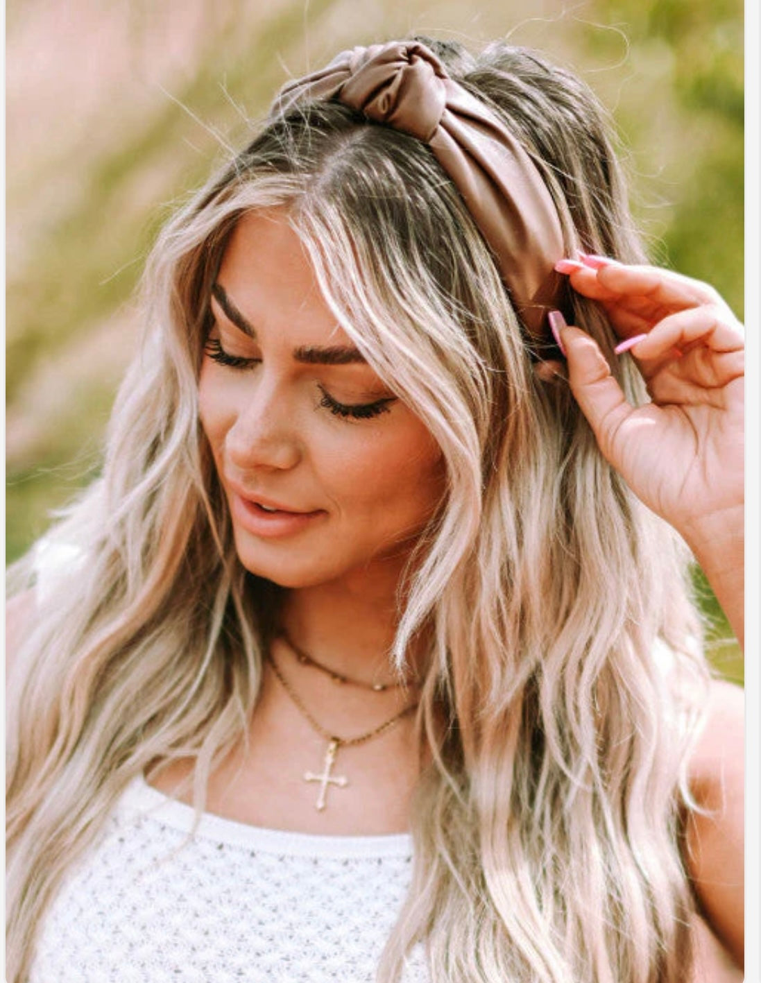 Leather Knotted Headband