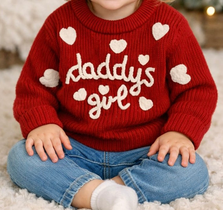 Daddy's Girl Embroidered Sweater