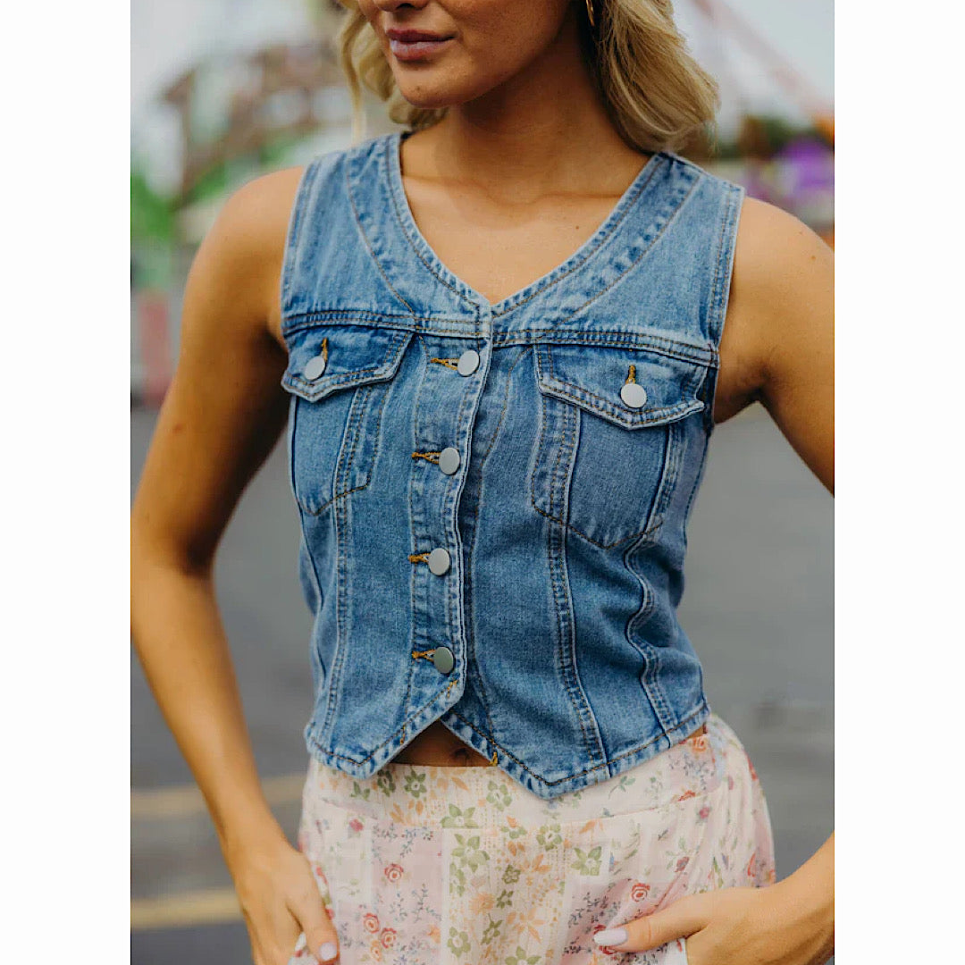 Classic Denim Vest