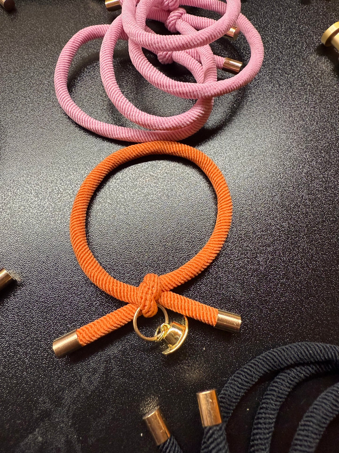 Customizable Charm Hair Tie Bracelets